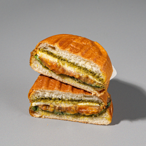 Fresh Mozzarella With Basil Sandwich